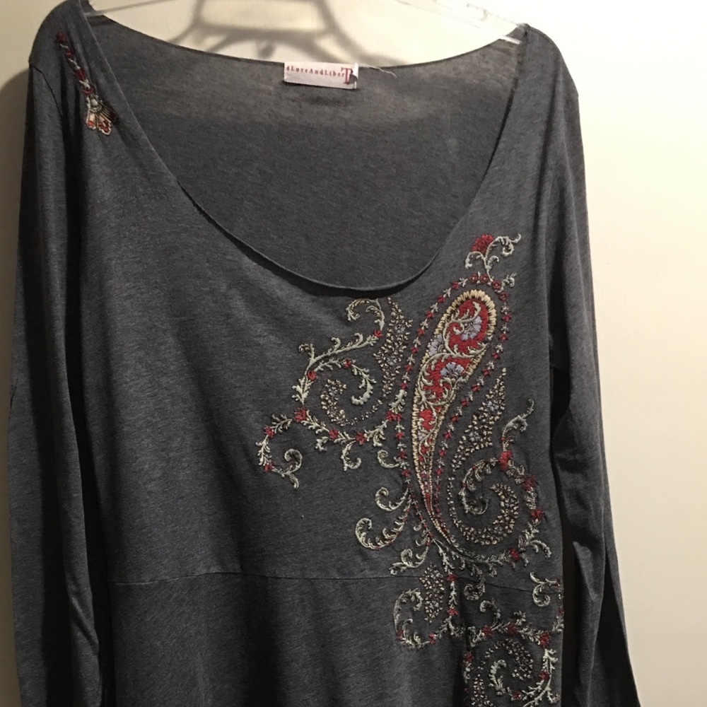 Johnny Was 4 Love and Liberty Tunic